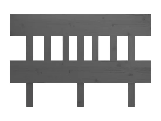 Tête de lit Gris 143,5x3x81 cm Bois massif de pin