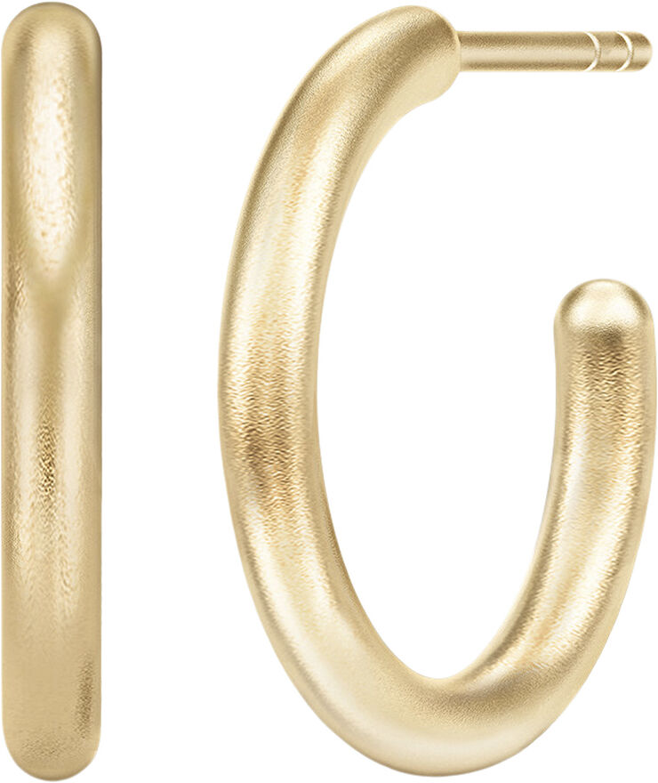 Julie Sandlau Classic Medium Hoops - Gold Guld