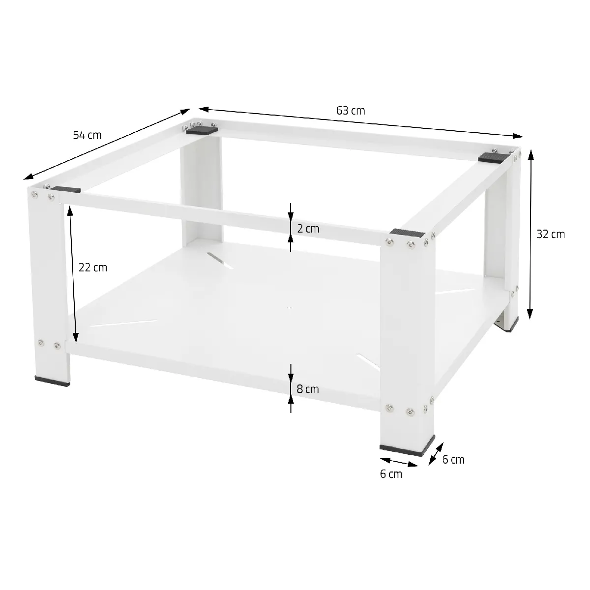 ML-Design Socle Machine à Laver Blanc