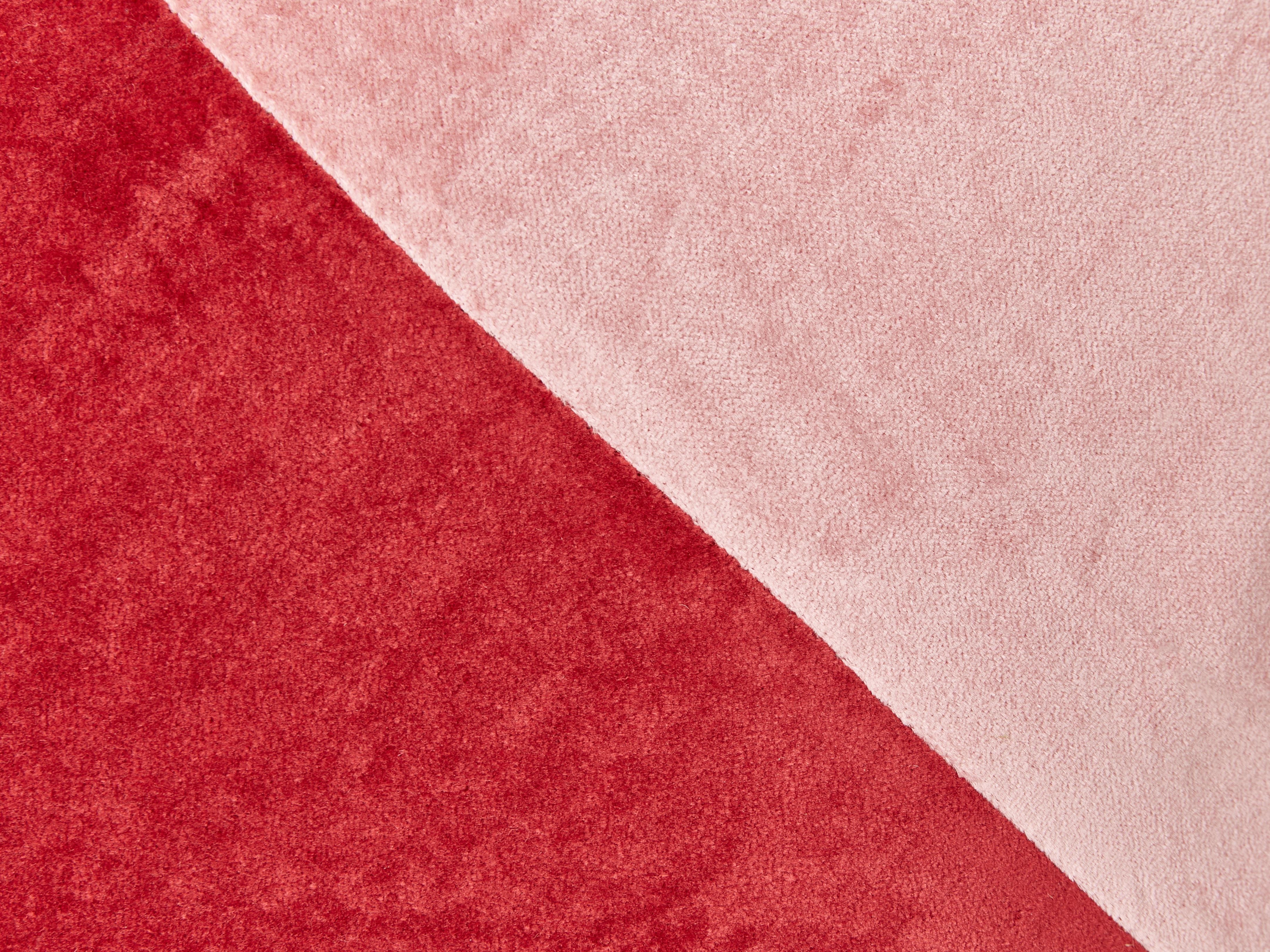 Set van 2 sierkussens BORONIA Katoen 45 x 45 cm Rood kerstmotief