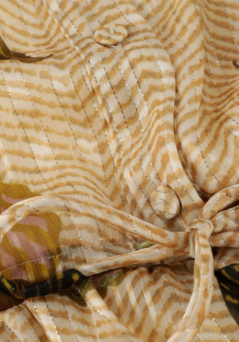 SECOND FEMALE gebroken wit second female midi jurk brezza dress
