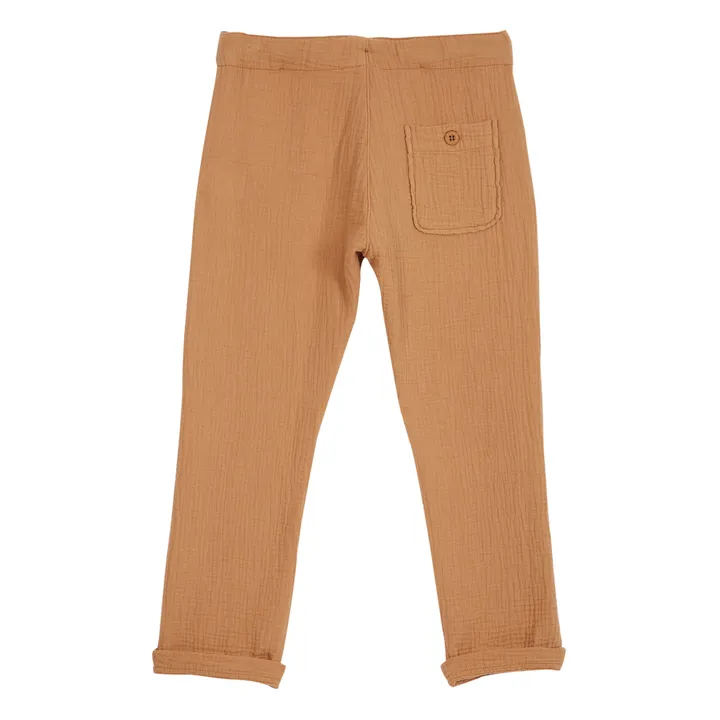 Emile et Ida Pantalon Gaze de Coton | Ocre