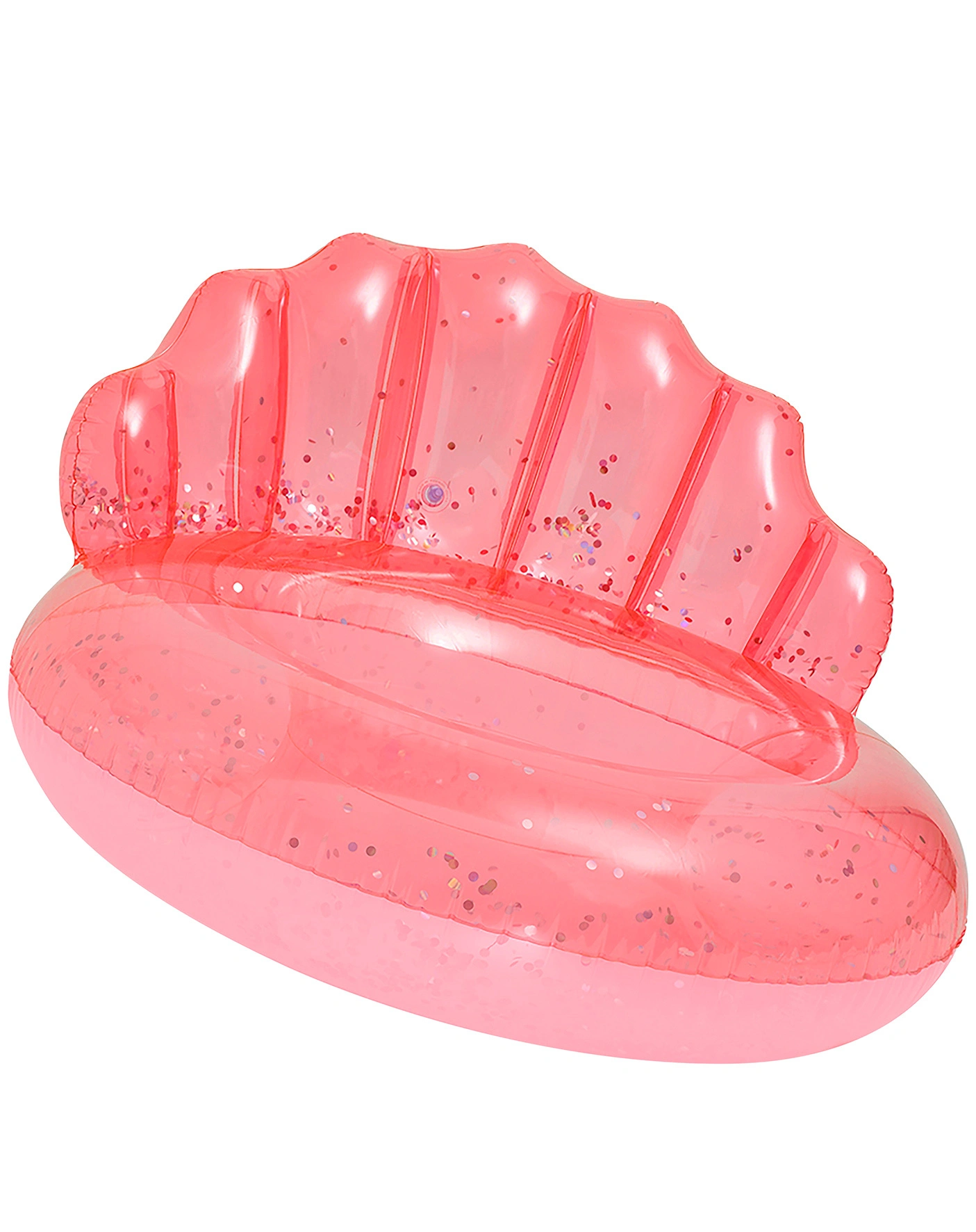 Schwimmring SHELL (Ø110 cm) in neon coral