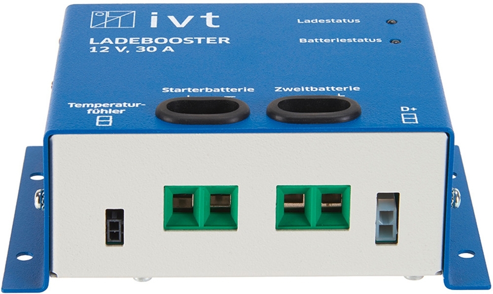 IVT Ladebooster / Ladespannungs-Booster 12 V / 30 A inklusive Kfz-Anschlussmaterial