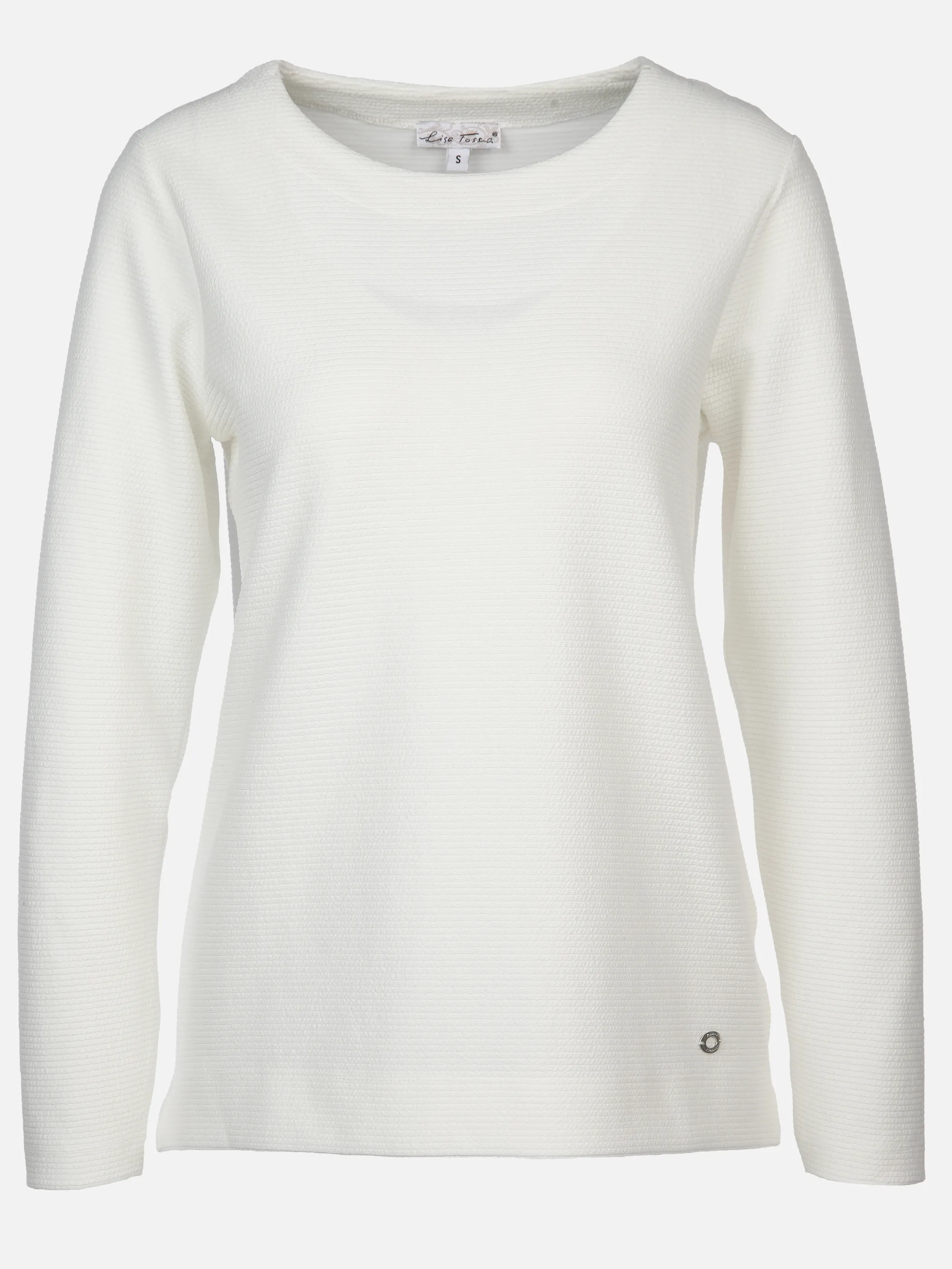 Damen Jaquard Shirt mit Ripp-Struktur