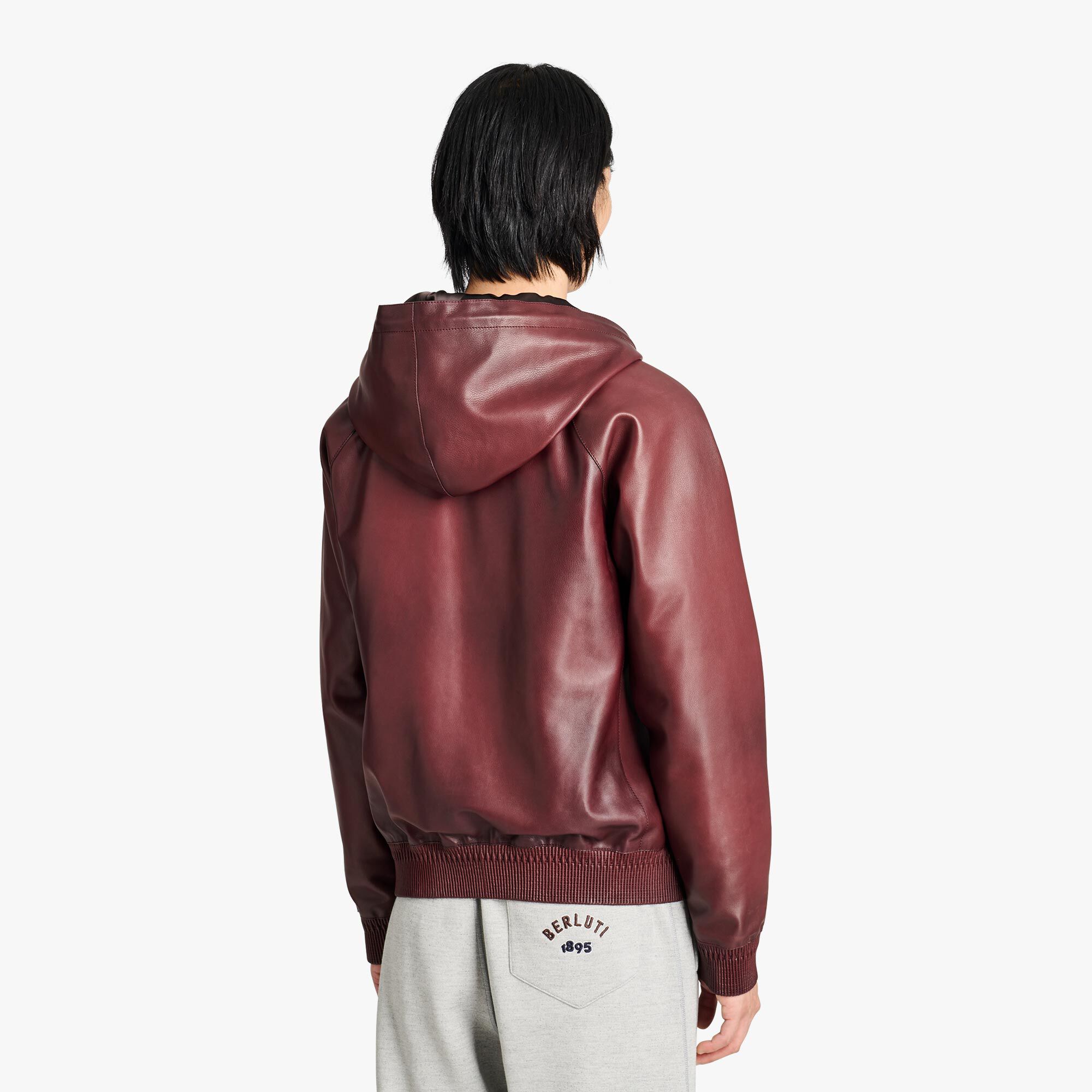 B-Way En Cuir Patine