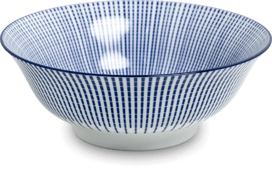 Kom Tokusa Blauw China 20x8cm