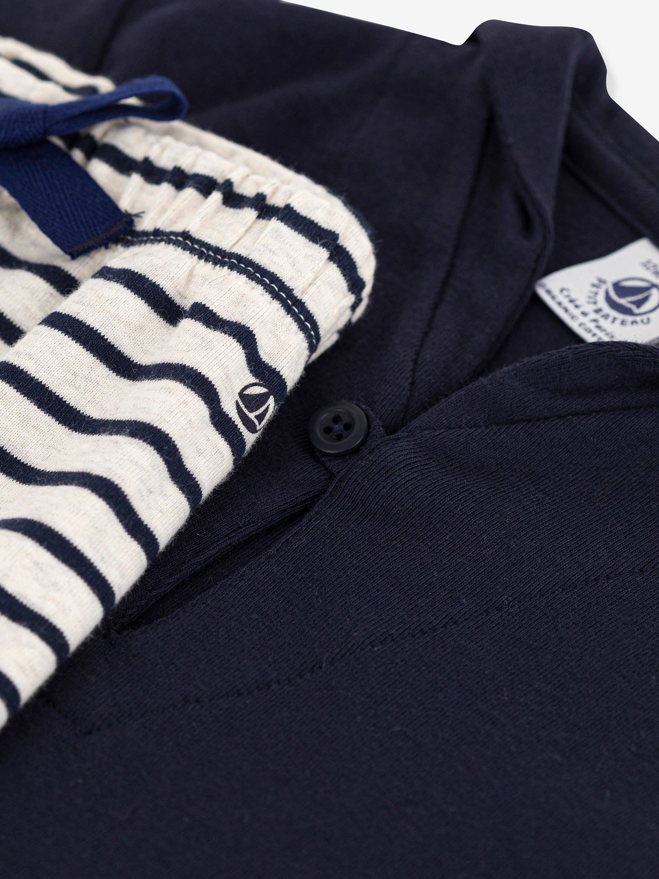 Conjunto PETIT BATEAU de 2 peças para recém-nascido, azul
