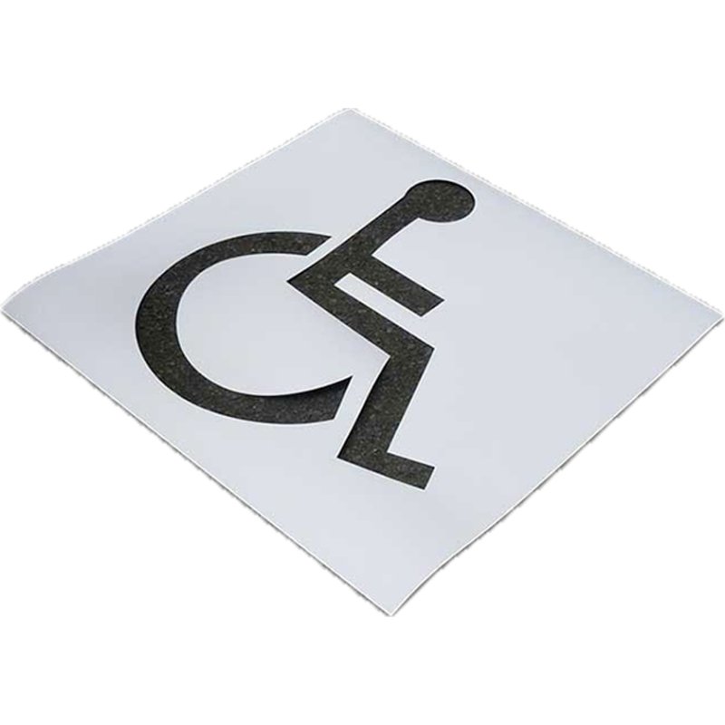 Pochoir PVC picto PMR - 25, 50 cm ou 100 cm