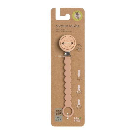 Attache sucette Tiny Smile bois/silicone   Brun        de               Lässig