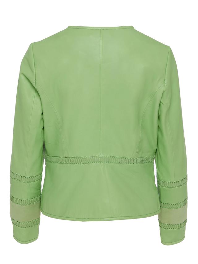Lederjacke im Ledermix