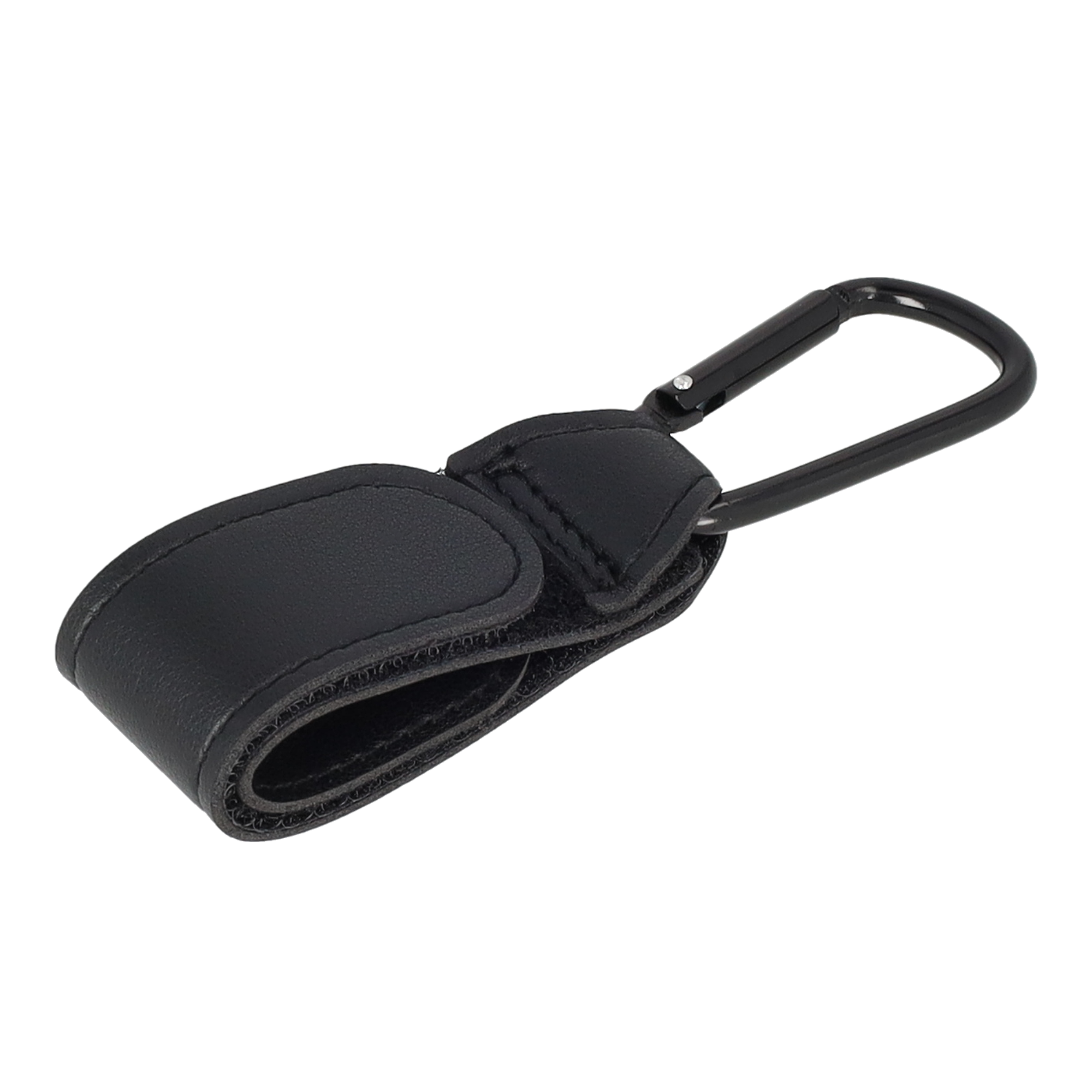 (20cm) Karabiner Haken Kinderwagen Aufhänger Clip Halterung für Wickeltasche / Handtasche - Schwarz