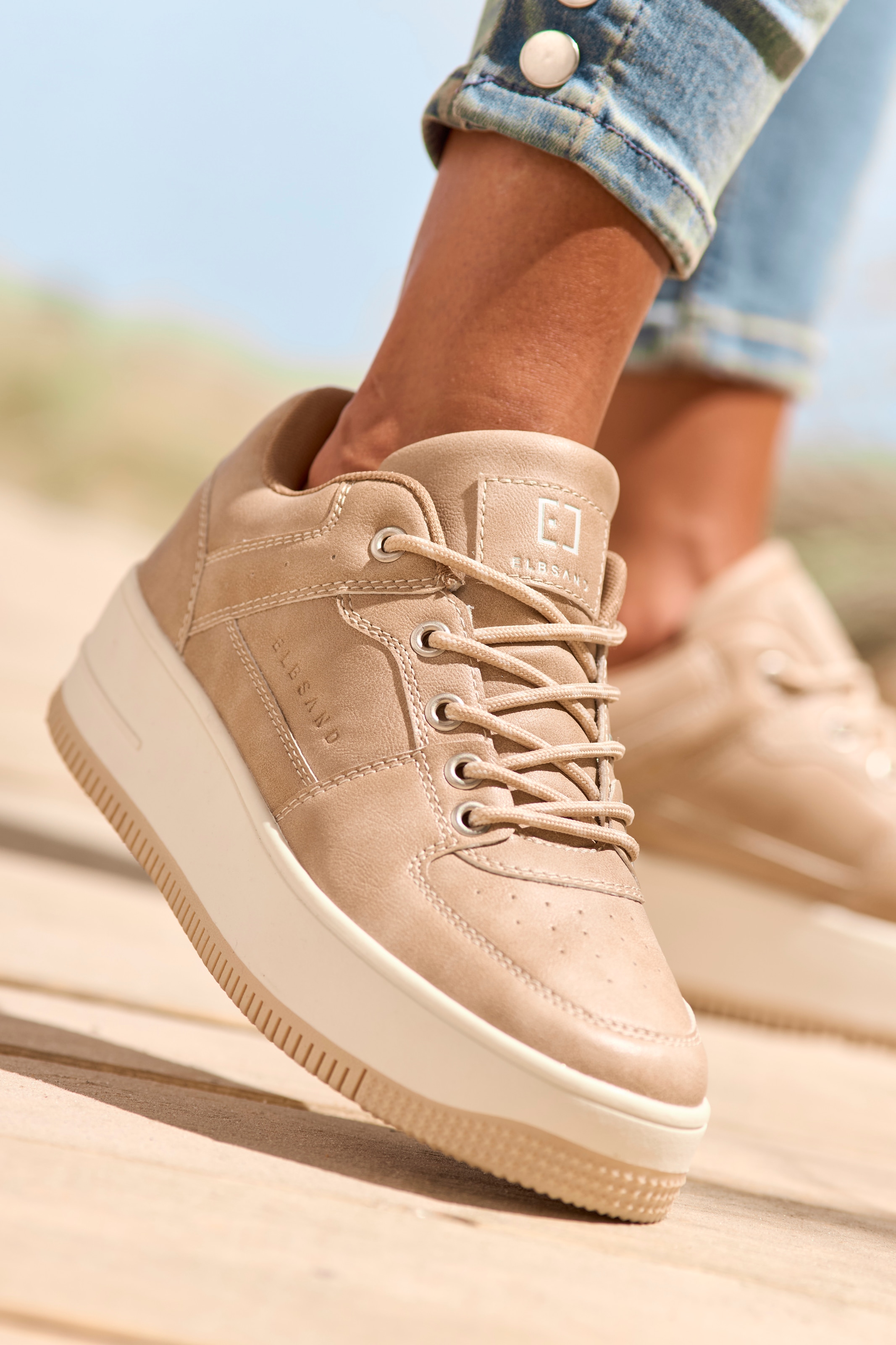 Elbsand Sneaker »Schnürschuh, Freizeitschuh, Halbschuh, Schnürhalbschuh, Turnschuh«  mit modischer Plateausohle