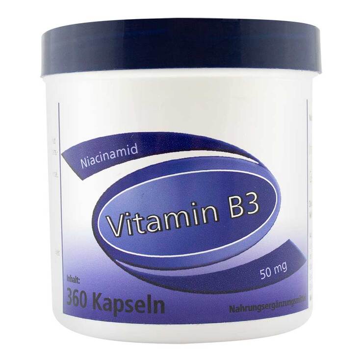 Vitamin B3 Niacinamid 50 mg Gerimed Kapseln, 360 St