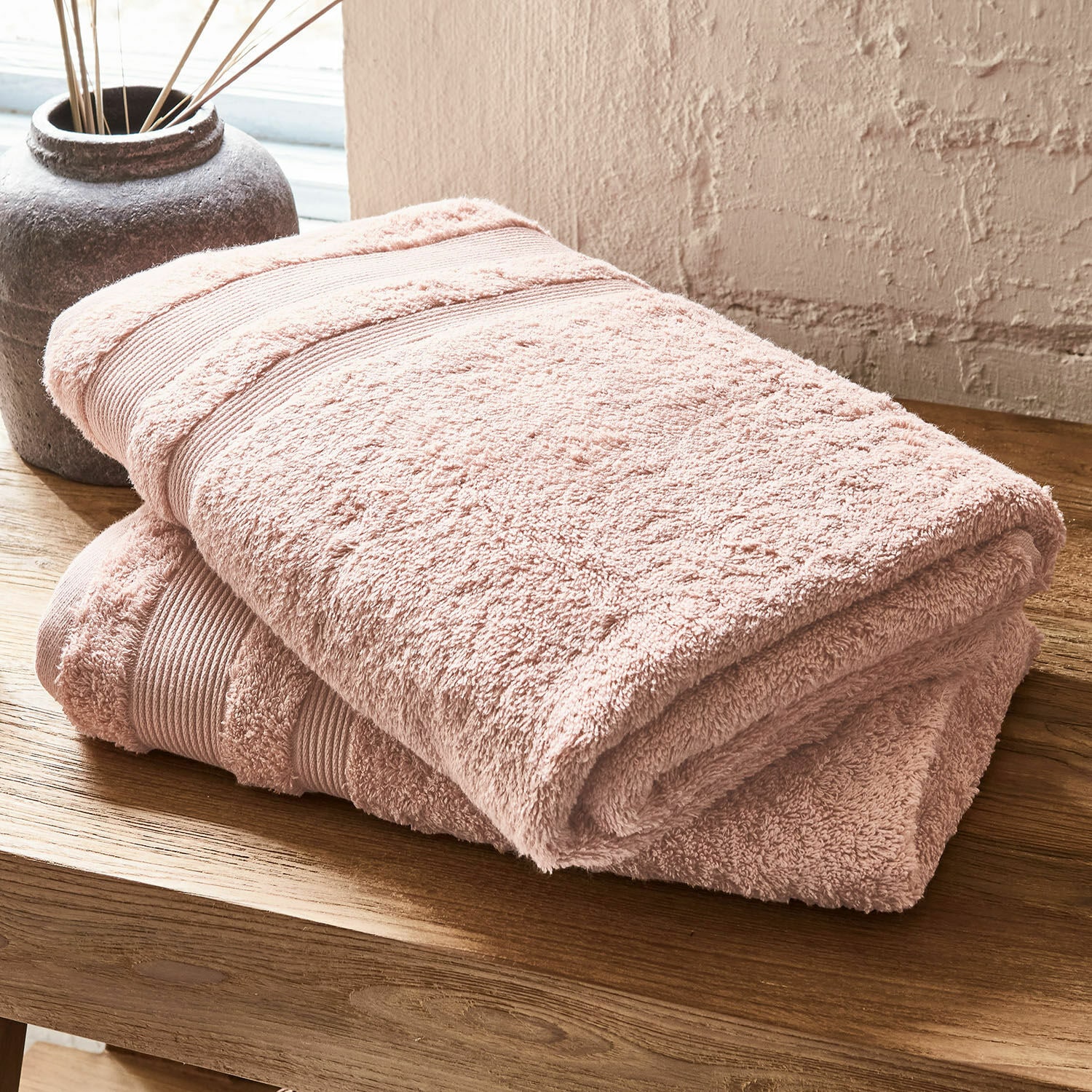 Badetuch 2er Set Bourogne terrakotta
