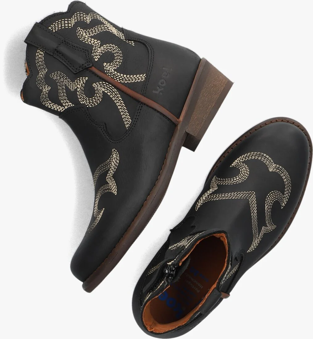 KOEL4KIDS zwarte koel4kids cowboylaarzen 10m012