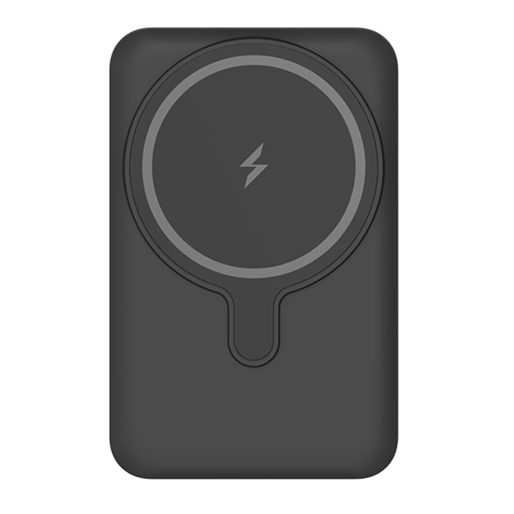 (22W) 5000mAh Magnetisches MagSafe PD Ladegerät USB C Powerbank   Kickstand - Schwarz