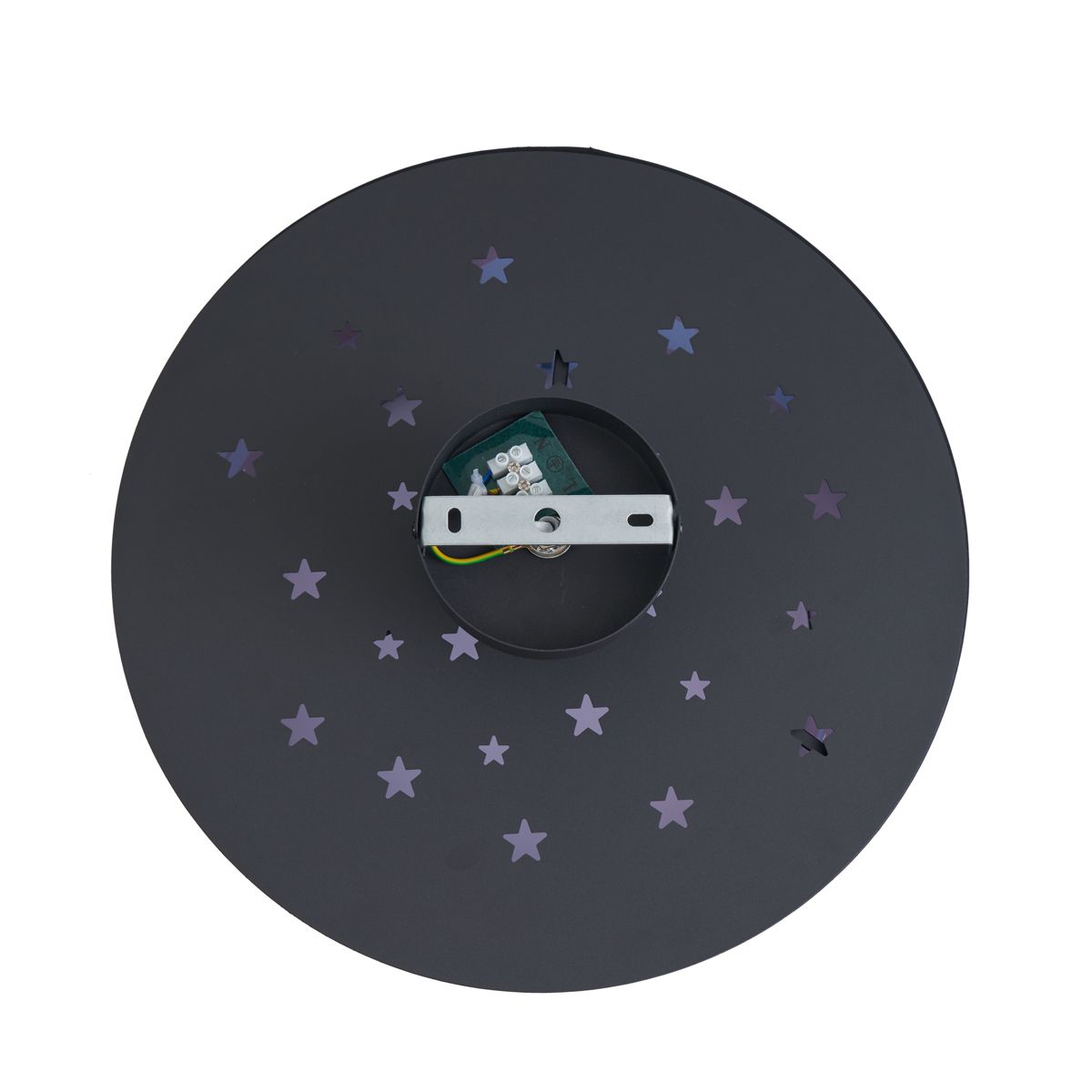 Kinder plafondlamp zwart met ruimteschip en sterren - Harrie in Space