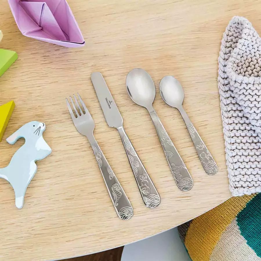 Villeroy & Boch Kinderbesteck Happy as a Bear silber