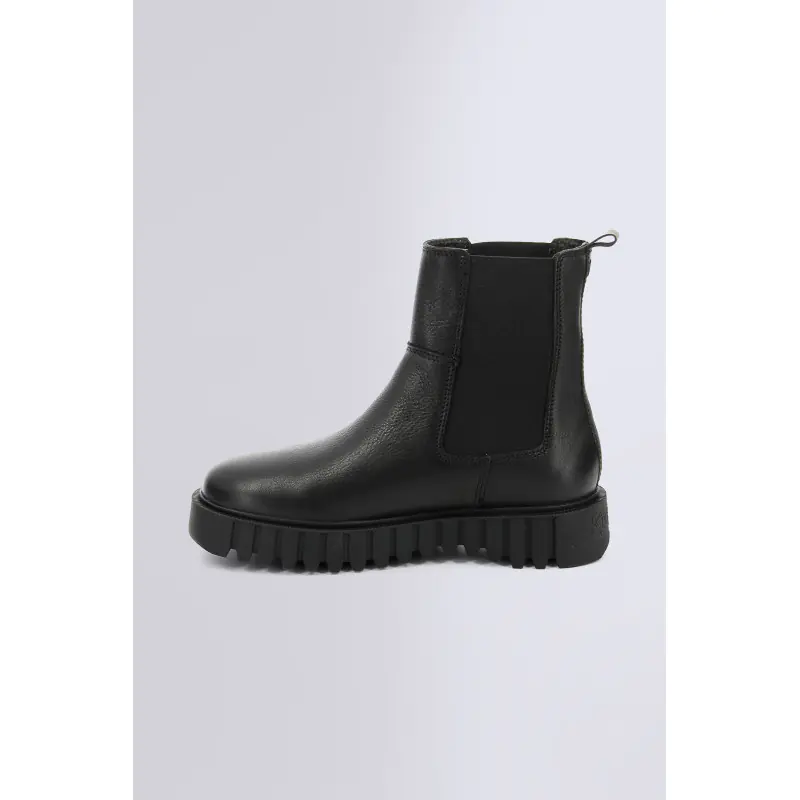 KICK FAVORITE NOIR  BOOTS Cuir Femme