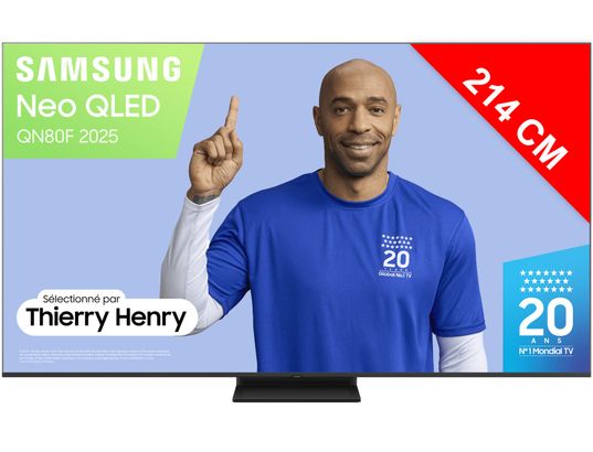 SAMSUNG - TV Neo QLED 4K  214 cm TQ85QN80F - 100Hz Vision AI 2025