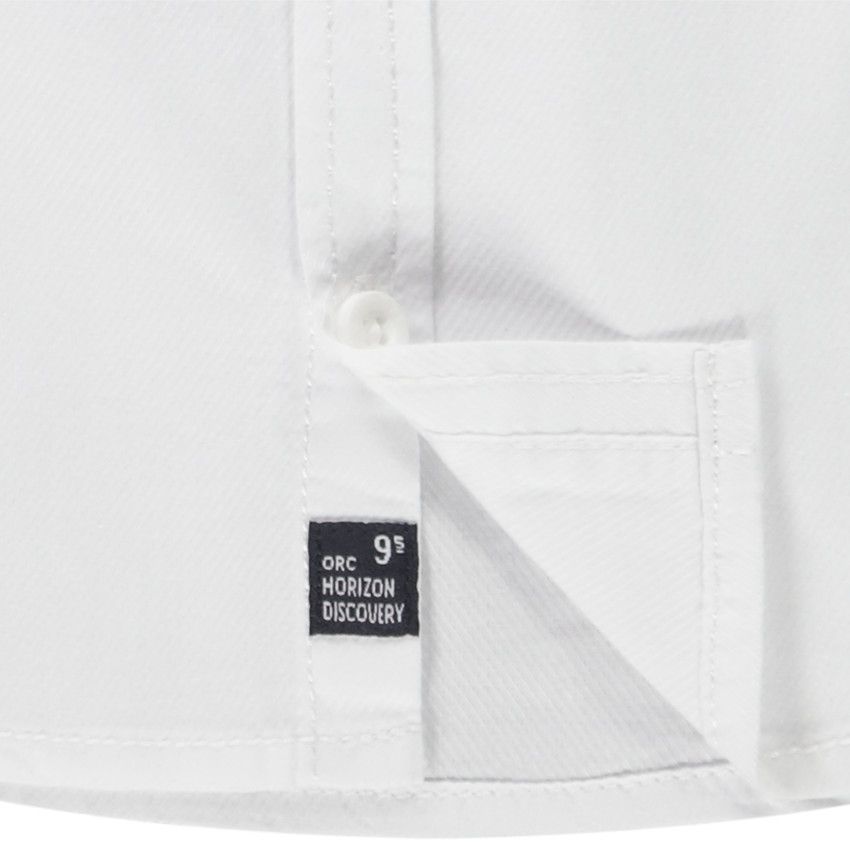 Chemise manches courtes blanche en coton - Blanc