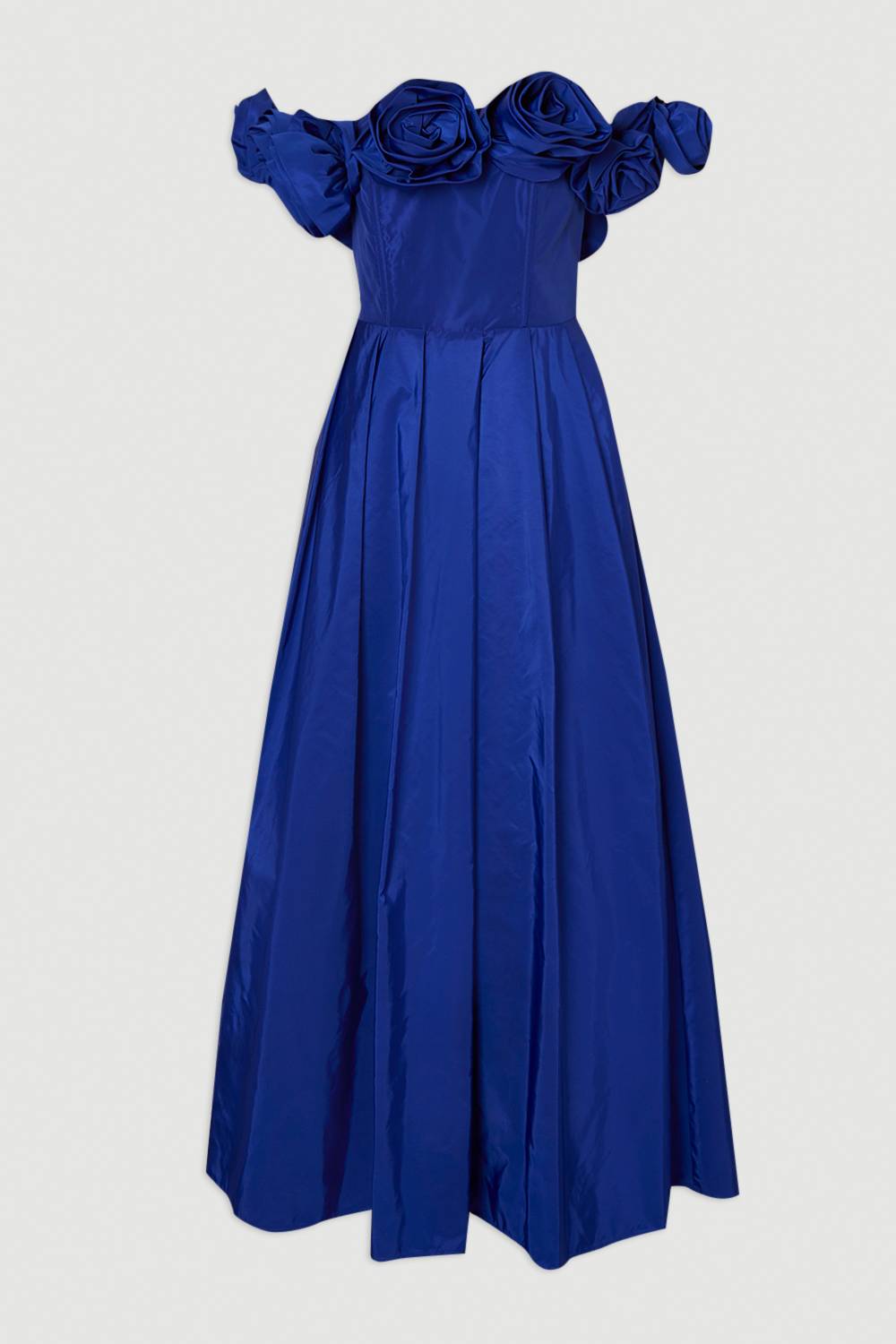 KarenMillen Robe De Bal Longue En Taffetas Tissé À Rosettes Dramatiques