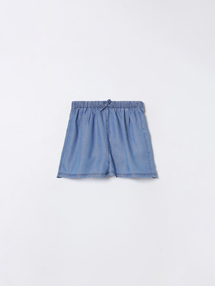 Shorts jeans leves - Índigo
