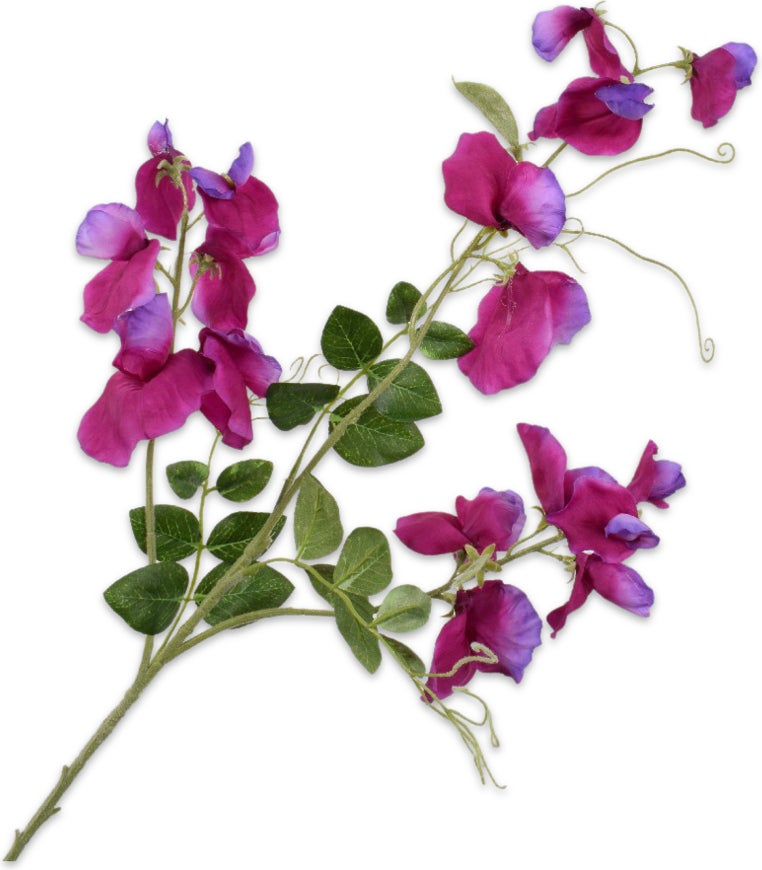 Silk-Ka kunstbloem Lathyrus paars 73 cm