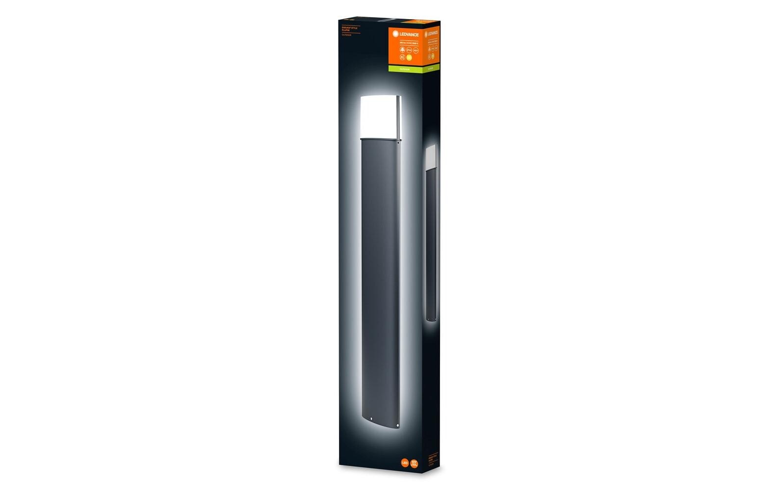 LED Sockelleuchte »Endure Style Ellipse, 90 cm, 13W, Grau« Warmweiss