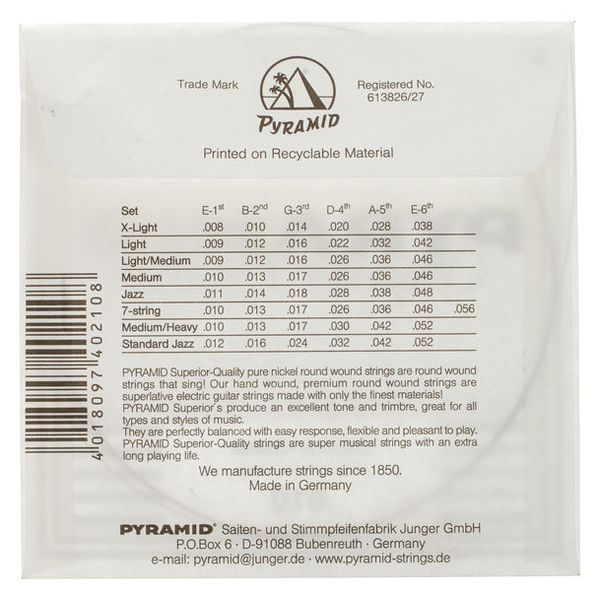 Pyramid 010 Einzelsaite für Gitarren