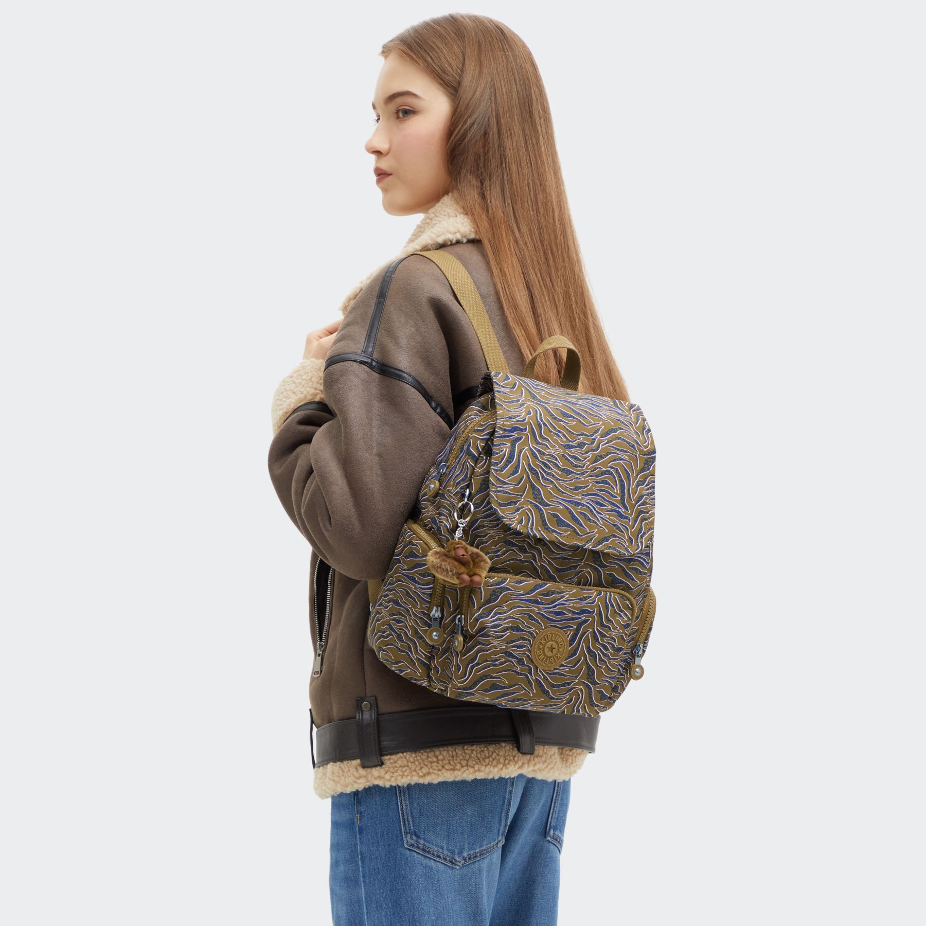 CITY ZIP S  Petit sac à dos avec bretelles ajustables - Undersea Leaves