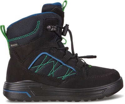 ECCO Urban Snowboarder Sko, Black/Poseidon