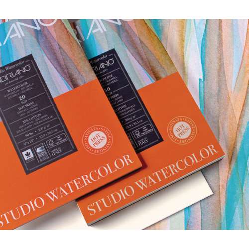 FABRIANO® Watercolour Studio, HOT PRESS Aquarellpapier