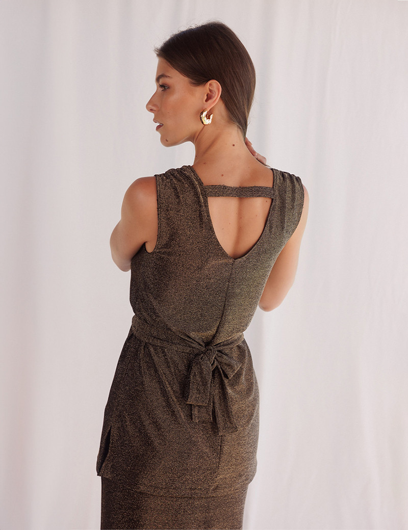 HBT NONCHALANTE LUREX | ANGEL TOP DORÉ