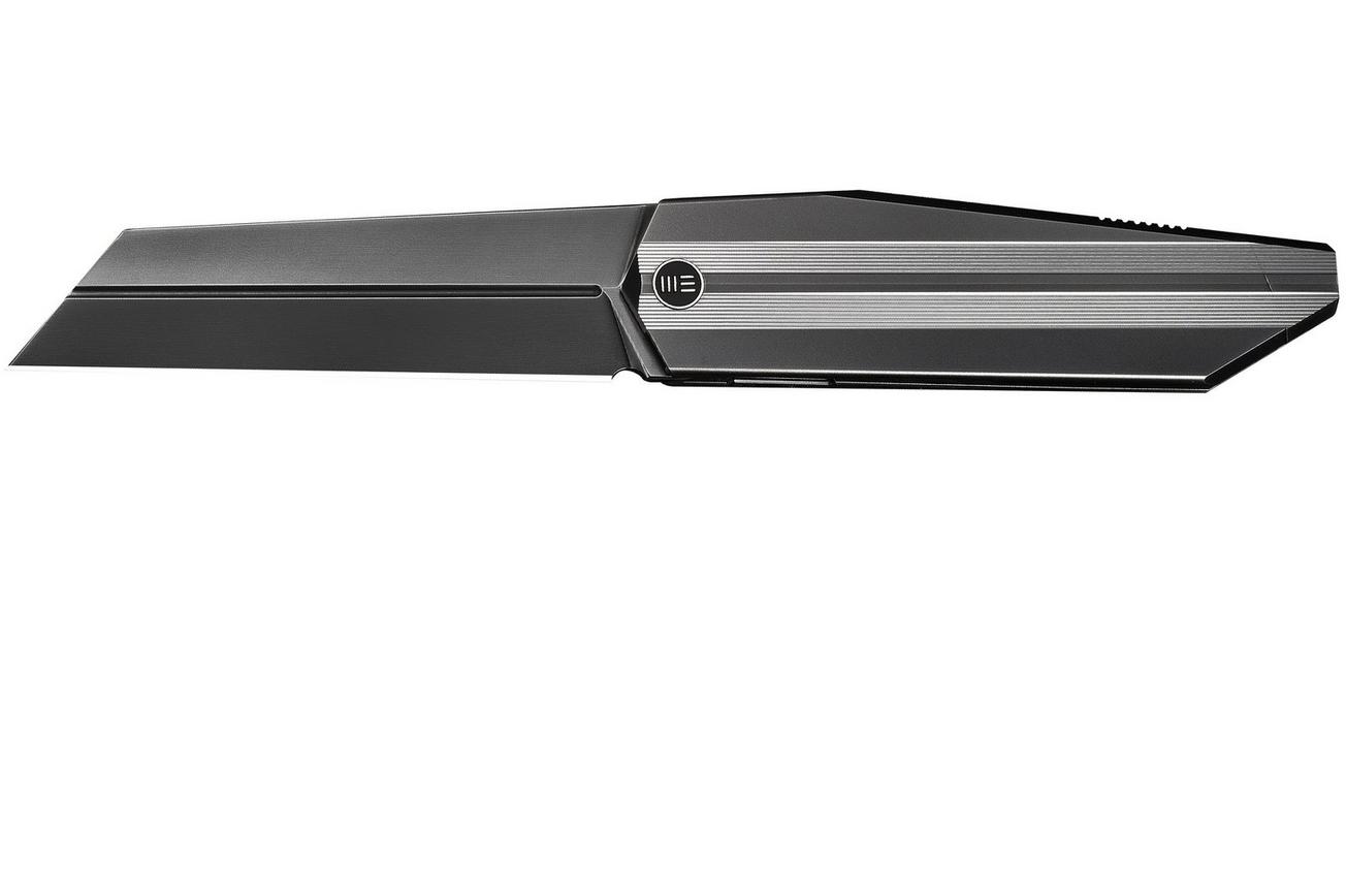 WE Knife Collinear WE22034D-4 Polished Gray Böhler M390, Polished Gray & Satin Titanium, zakmes