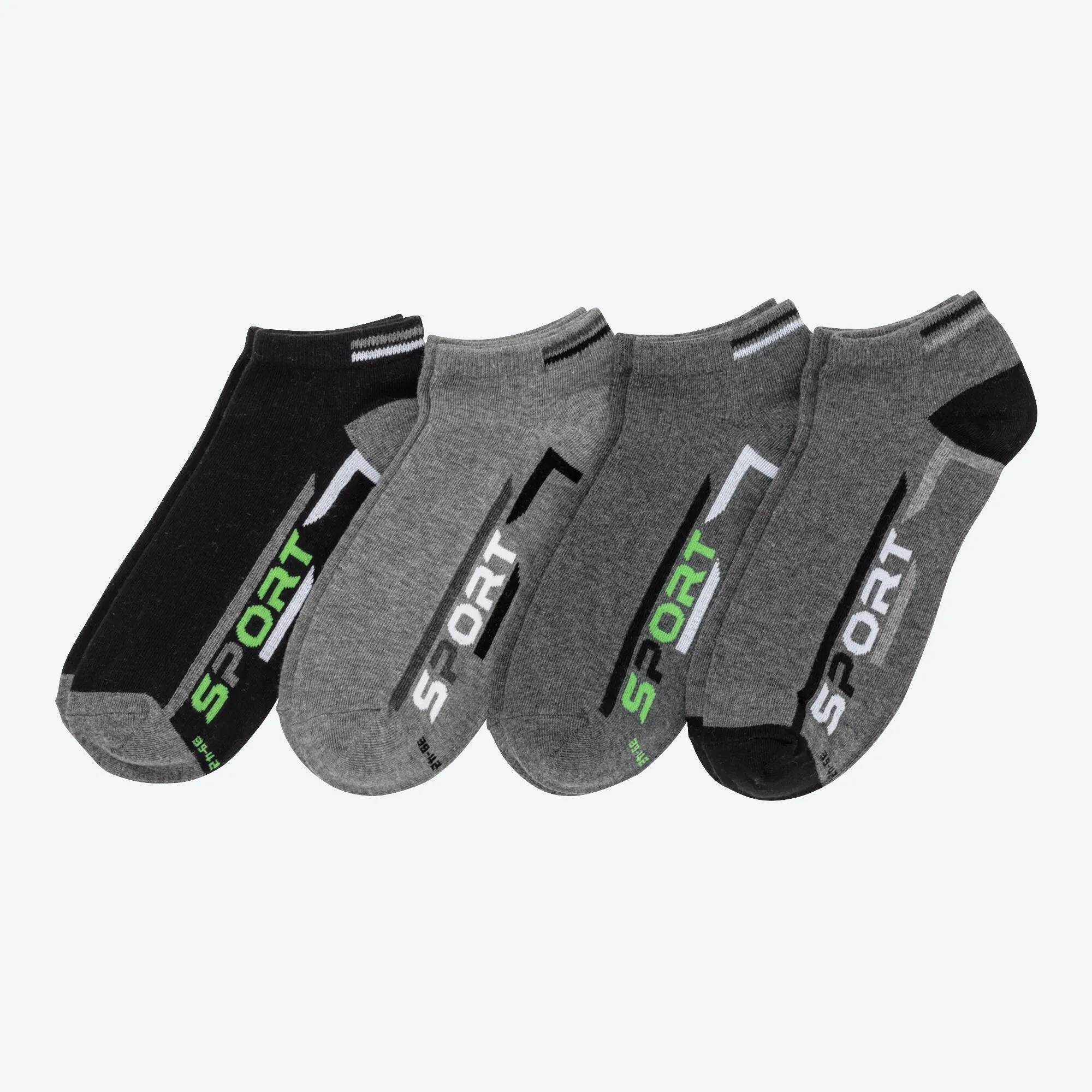 Herren-Sport-Sneaker-Socken, 4er-Pack