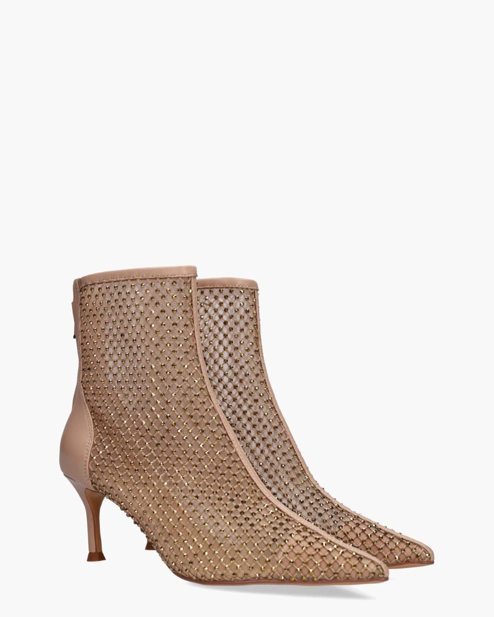 Lola Cruz Gilda Beige Dames Enkelboots