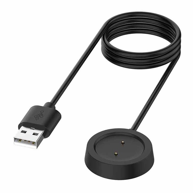 (1m) USB A auf Amazfit T-Rex1918 / GTR 42mm / GTR 47mm / GTS Magnetisches Ladekabel - Schwarz