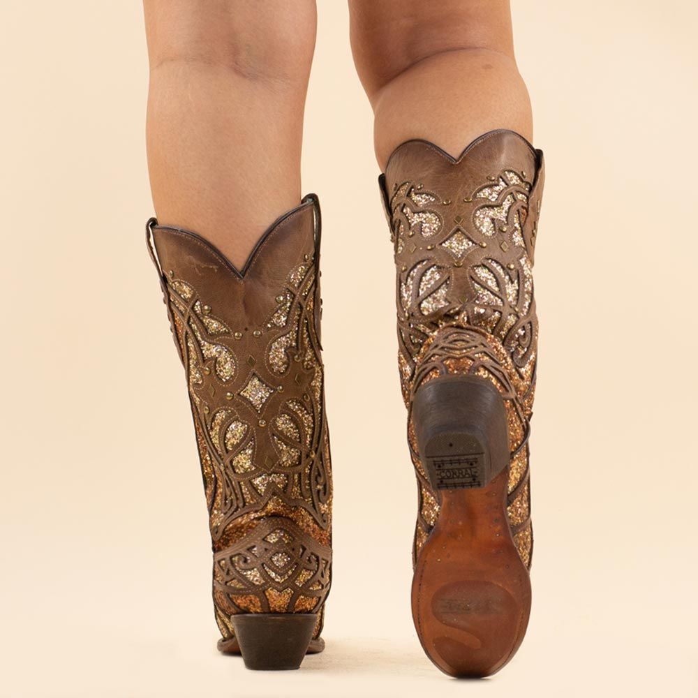 Corral bruine glitter boots