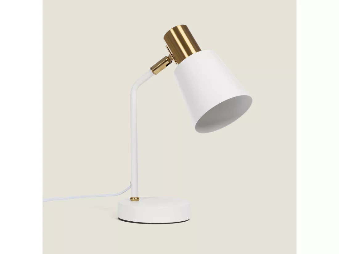 Lampe de Bureau Flex Métal Tatlin Blanc