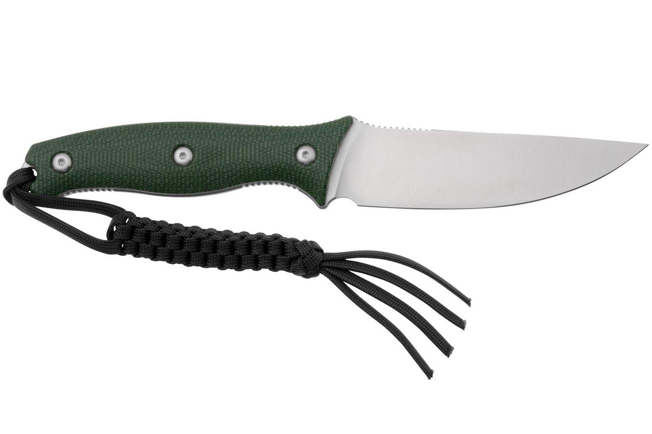 CIVIVI Stormridge C23041-3 Satin Nitro-V, Green Canvas Micarta, vaststaand mes