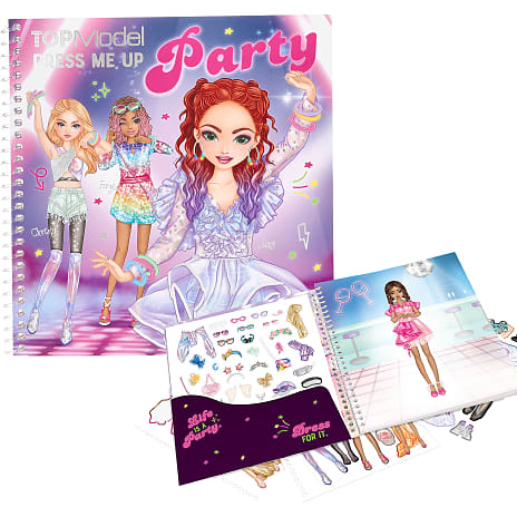 TOPModel Dress Me Up party stickerbog