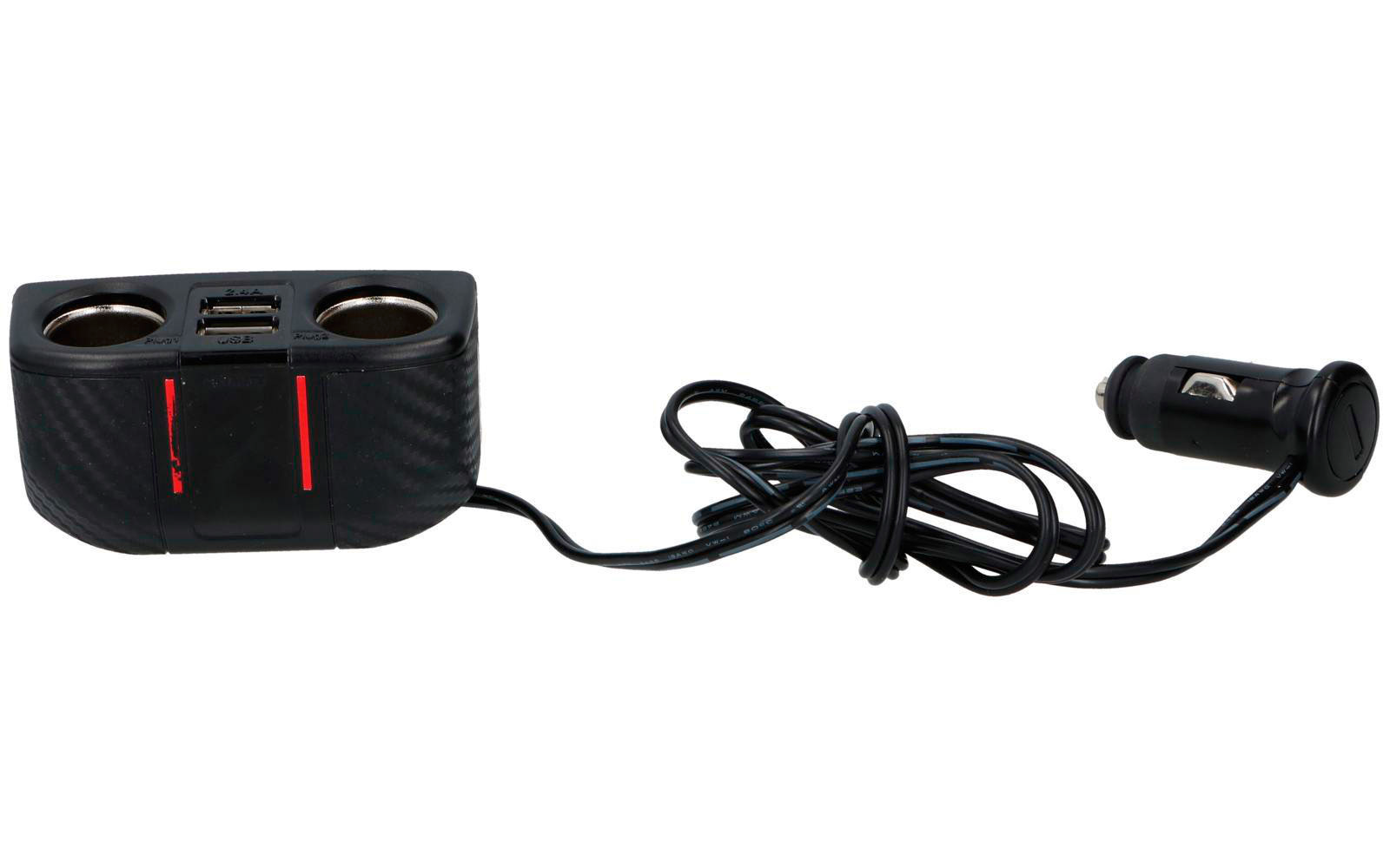Dunlop 2-fach Steckdose 12/24 V mit 2 x USB