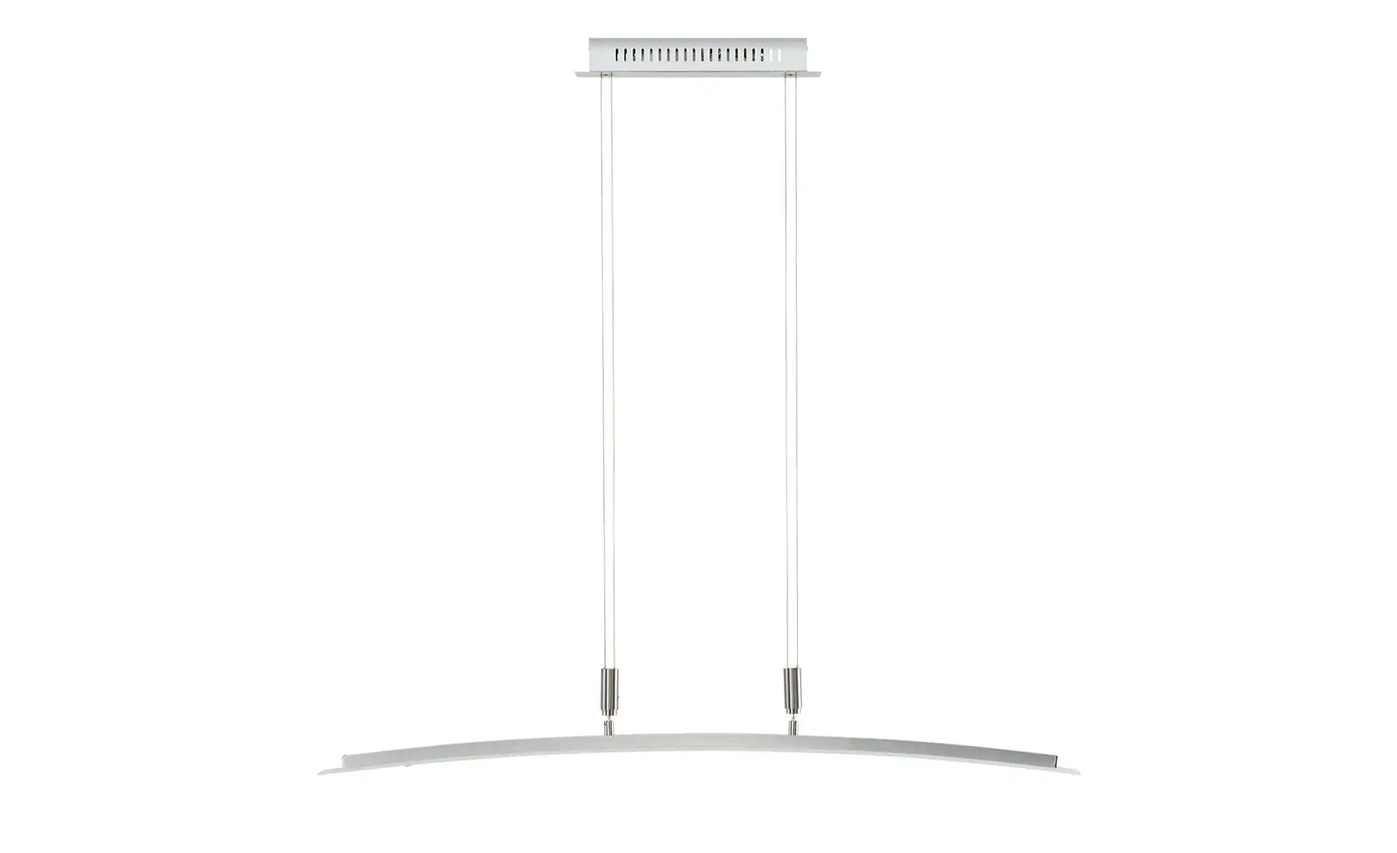 Fischer-Honsel LED-Pendelleuchte, Nickel-matt/ Glas gebogen