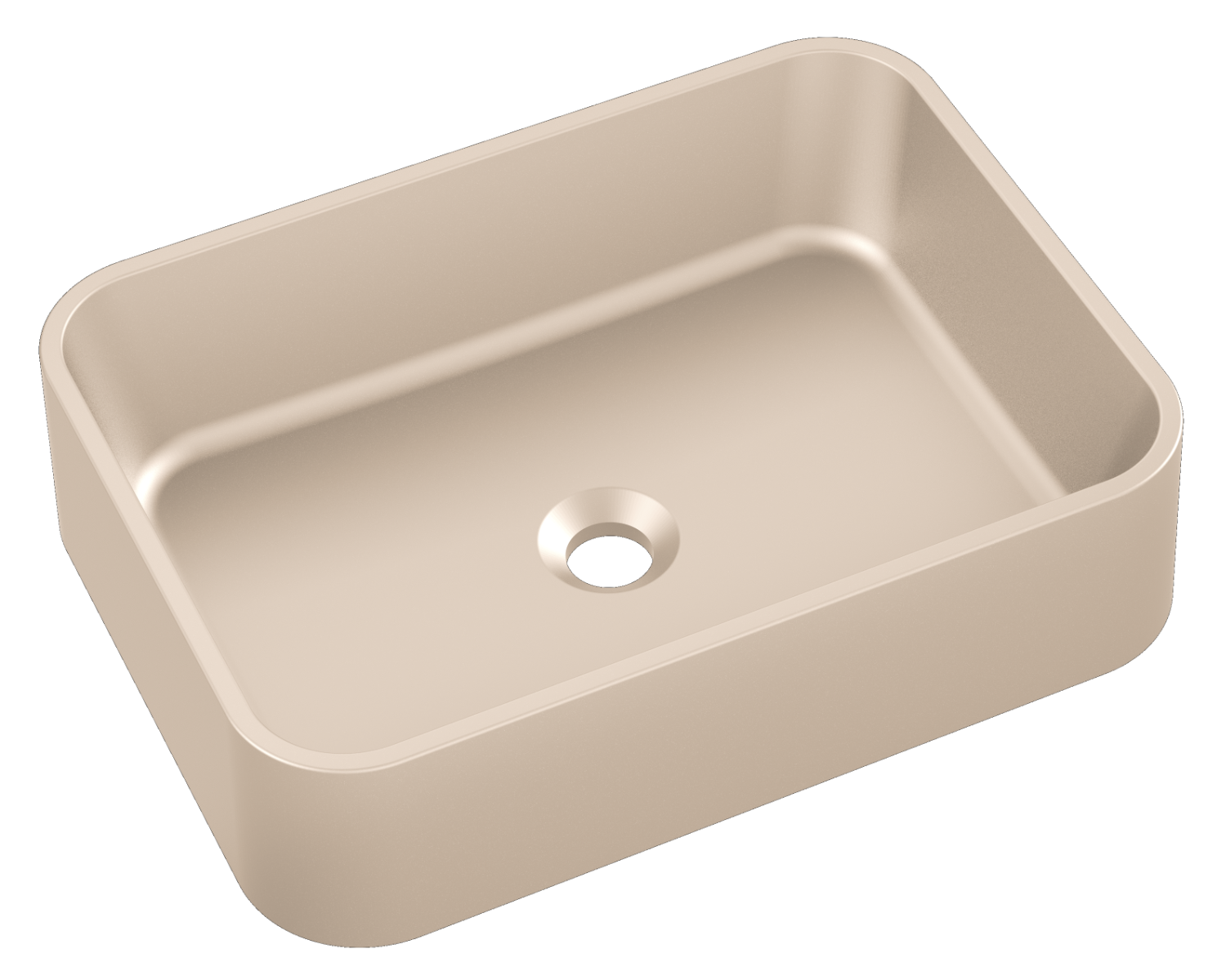 Kerra Cres E wastafel 50x37x12.5cm caffe latte