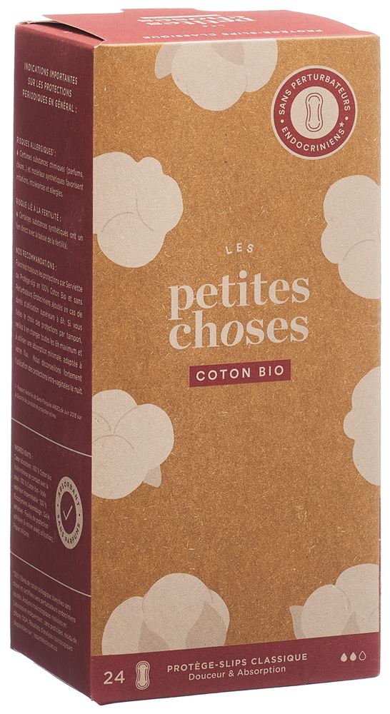 LES PETITES CHOSES Slipeinlagen<br>24 Stück, Classic Coton Bio