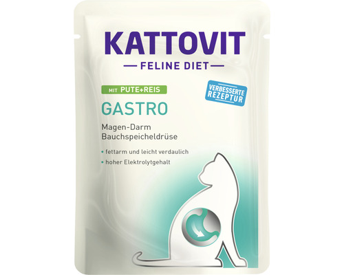 KATTOVIT Gastro nat kattenvoer, kalkoen & rijst, 85 g