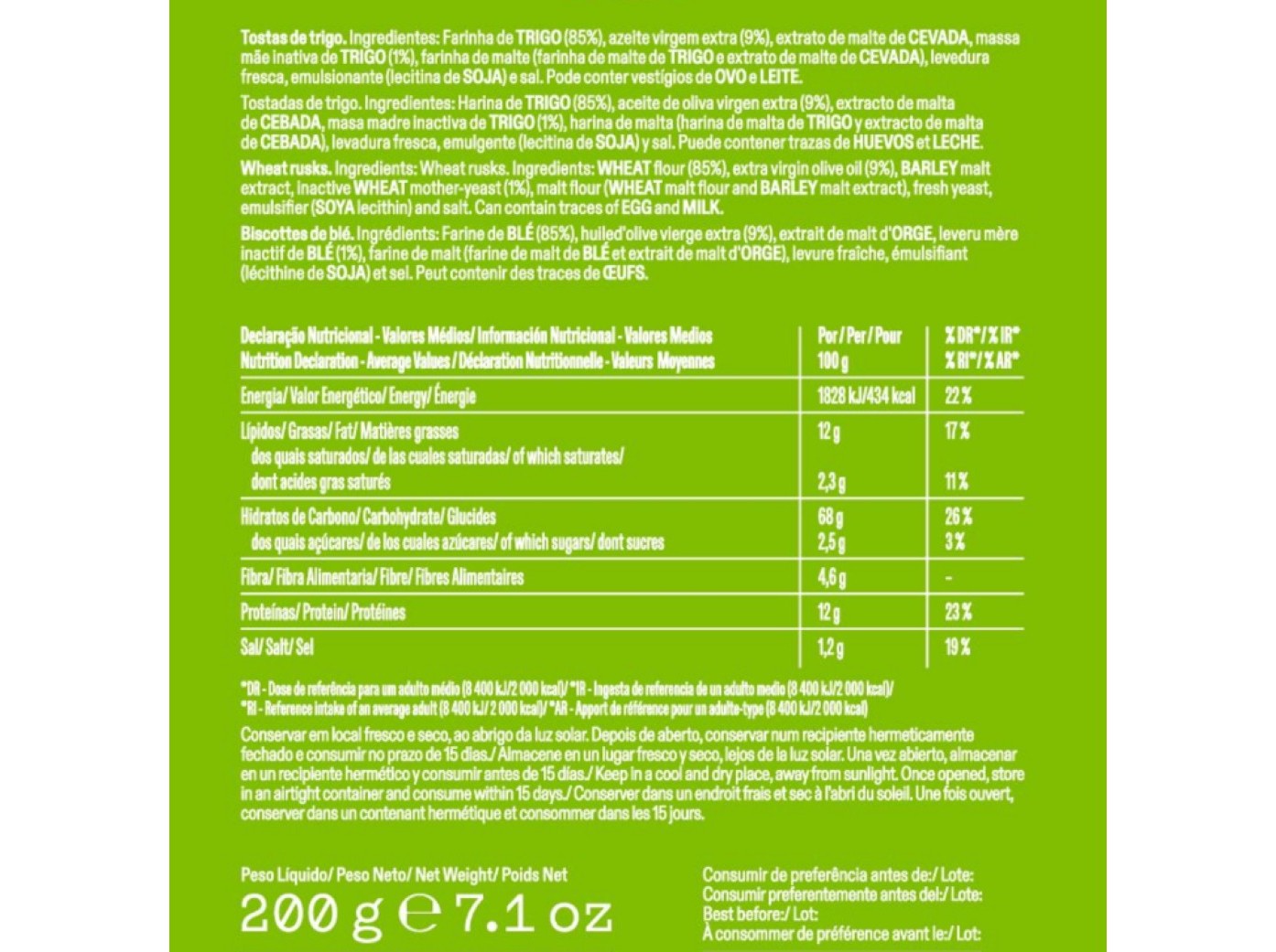 BOLACHAS MARINHEIRAS NACIONAL NATURAL 200G
