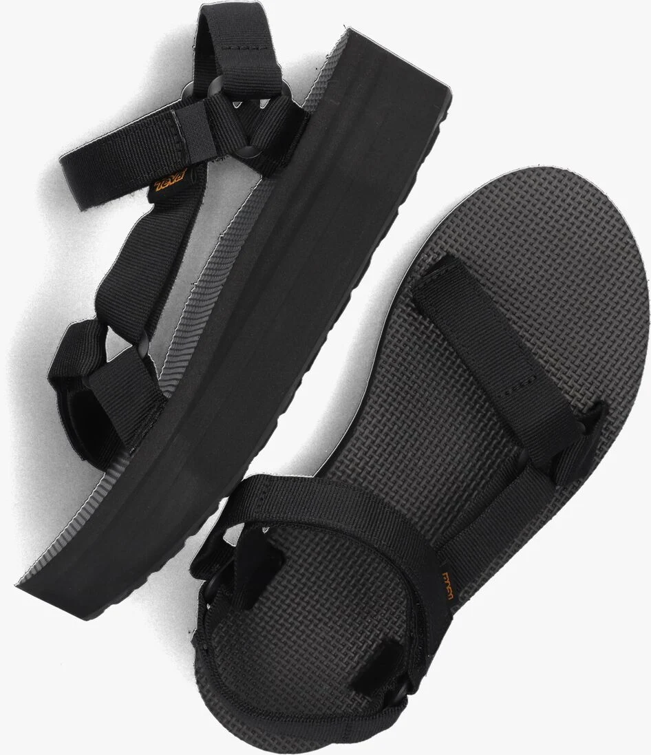 TEVA zwarte teva sandalen w flatform universal